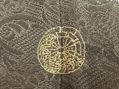 平和屋着物●訪問着　絞り　駒刺繍　舞花文　金彩　正絹　逸品　AABL2867fy