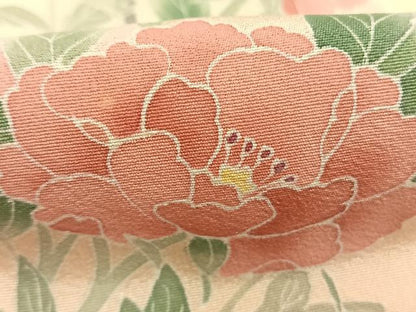 平和屋着物●訪問着　友禅　作家物　枝花文　暈し染め　正絹　逸品　AABL2868fy