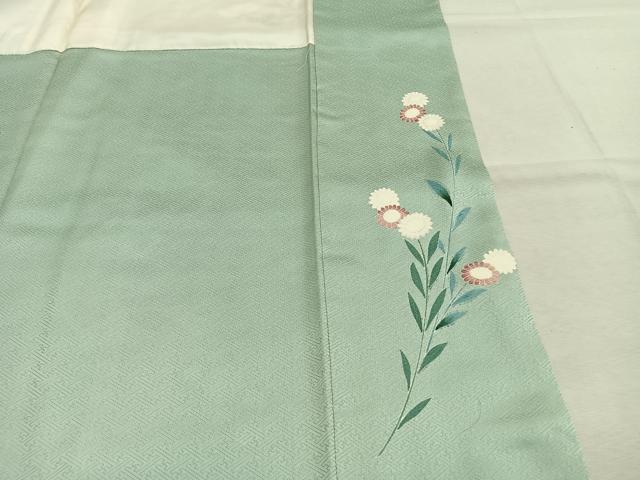 平和屋着物●訪問着　草花文　暈し染め　金彩　正絹　逸品　AABL2871fy