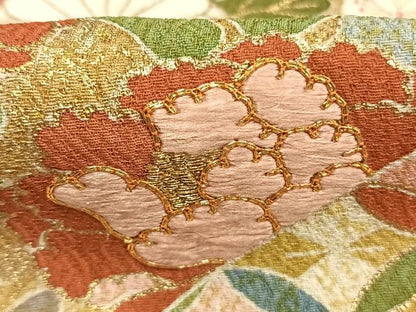平和屋着物●京友禅の第一人者　松井青々　訪問着　絞り　駒刺繍　花鳥文　金銀彩　正絹　逸品　AABL2877fy