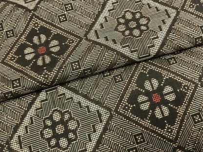 平和屋着物●本場大島紬　龍郷絣　正絹　逸品　AABL2883fy