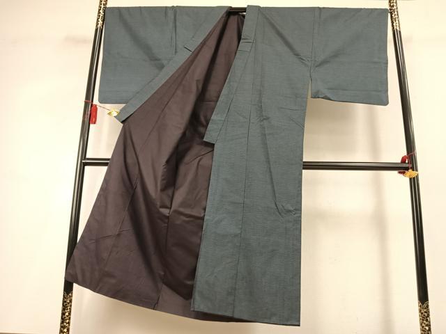 平和屋着物●男性　本場大島紬　アンサンブル　100亀甲　総詰め　正絹　逸品　AABL2892fy