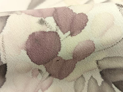 平和屋着物●訪問着　手描き　草花文　暈し染め　洗える着物　AABL2897fy