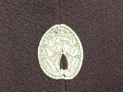 平和屋着物●上質な色無地　似せ紫色　正絹　逸品　AABL2901fy