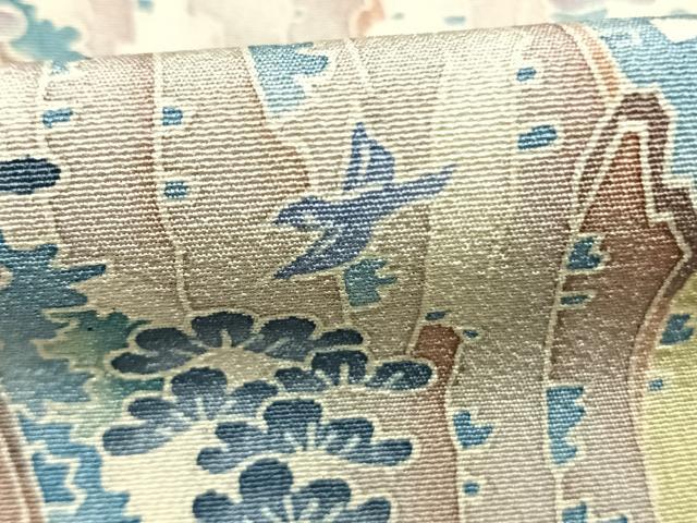 平和屋着物●本加賀友禅作家　浅野冨治男　色留袖　風景文　暈し染め　証紙付き　正絹　逸品　AABL2904fy