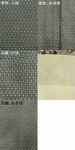 平和屋着物●男性　本場大島紬　アンサンブル　60亀甲　総詰め　キングサイズ　正絹　逸品　AABL2911fy