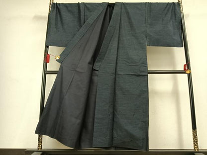 平和屋着物●男性　本場大島紬　アンサンブル　60亀甲　総詰め　キングサイズ　正絹　逸品　AABL2911fy