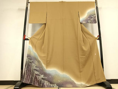 平和屋着物●訪問着　作家物　風景文　暈し染め　正絹　逸品　AABL2916fy