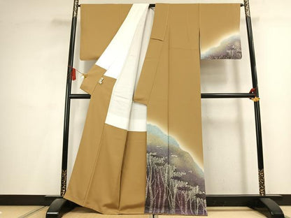 平和屋着物●訪問着　作家物　風景文　暈し染め　正絹　逸品　AABL2916fy