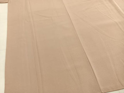 平和屋着物●上質な色無地　灰梅色　正絹　逸品　未使用　AABL2930fy
