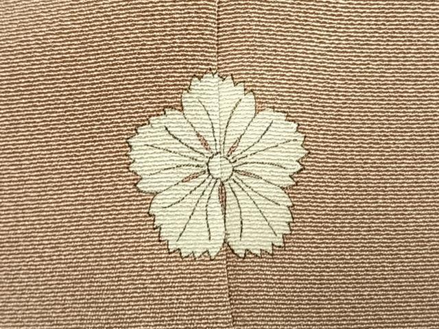 平和屋着物●上質な色無地　灰梅色　正絹　逸品　未使用　AABL2930fy
