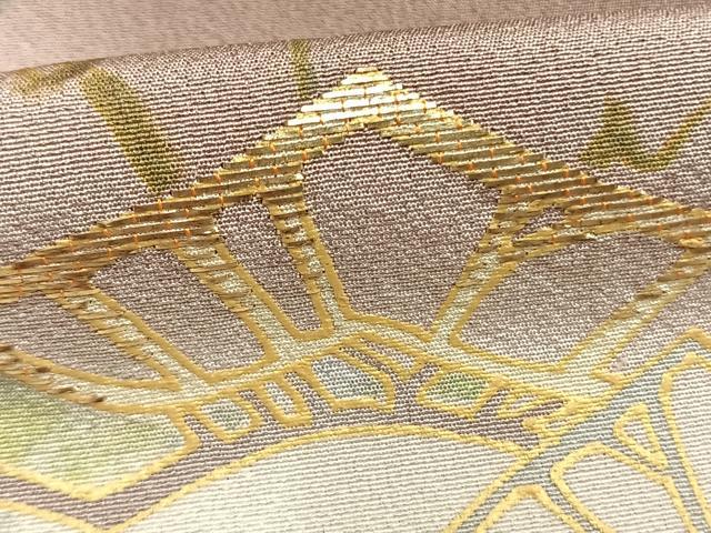 平和屋着物●訪問着　手描き　竹屋町刺繍　蔦の葉枝松文　暈し染め　金銀糸　正絹　逸品　AABL2946fy