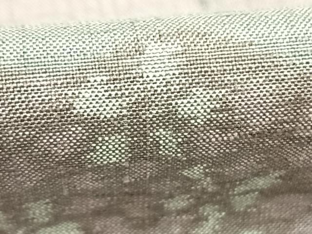 平和屋着物●小千谷紬　訪問着　横段花文　証紙付き　正絹　逸品　AABL2954fy