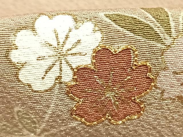 平和屋着物●訪問着　駒刺繍　立波花文　金彩　正絹　逸品　AABL2957fy