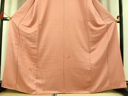 平和屋着物●色留訪問着　貝桶花文　東雲色　正絹　逸品　AABL2960fy