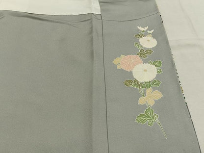 平和屋着物●豪華色留袖　作家物　駒刺繍　草花文　暈し染め　金彩　正絹　逸品　未使用　AABL2963fy