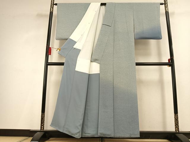 平和屋着物●東京友禅　熊谷温　訪問着　霞文　暈し染め　鬼しぼ縮緬　正絹　逸品　AABL2966fy