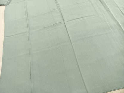 平和屋着物●上質な色無地　白藍色　正絹　逸品　AABL2967fy