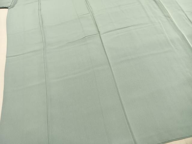 平和屋着物●上質な色無地　白藍色　正絹　逸品　AABL2967fy