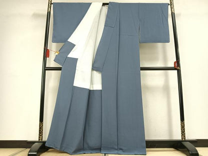平和屋着物●上質な色無地　薄花色　正絹　逸品　未使用　AABL2969fy
