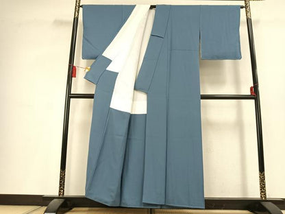 平和屋着物●上質な色無地　薄花色　正絹　逸品　AABL2975fy