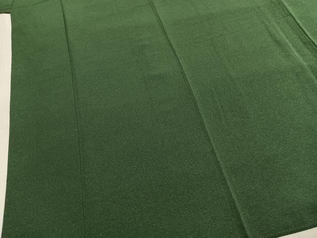 平和屋着物●上質な色無地　老竹色　正絹　逸品　未使用　AABL2976fy