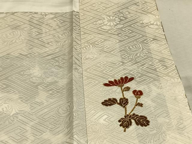 平和屋着物●豪華振袖　駒刺繍　花蝶文　金彩　正絹　逸品　AABL2986fy