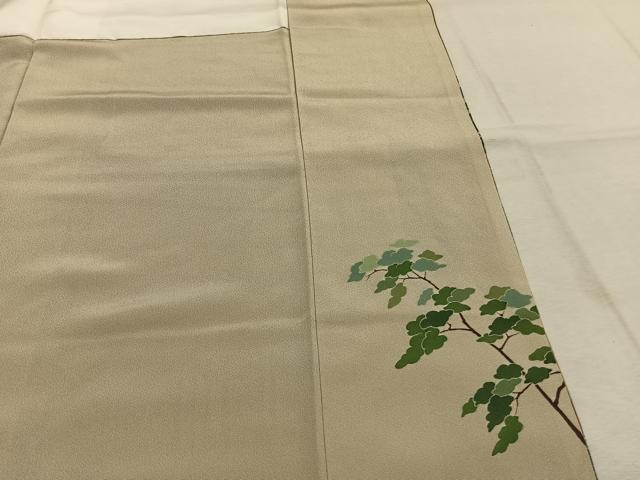 平和屋着物●十日町　加賀草木友禅の第一人者　田村哲彦　訪問着　風景人物文　暈し染め　正絹　逸品　AABL2988fy