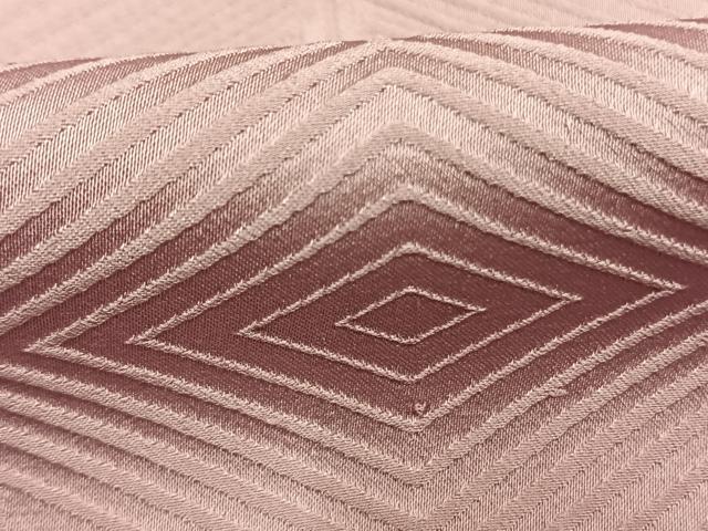 平和屋着物●上質な色無地　菱地紋　撫子色　正絹　逸品　AABL2992fy