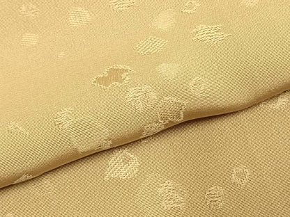 平和屋着物●上質な色無地　箔散らし地紋　枯色　正絹　逸品　AABL2996fy
