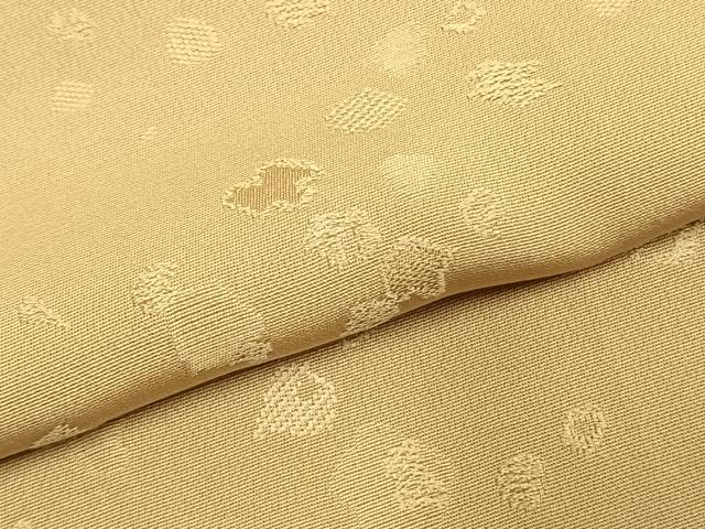 平和屋着物●上質な色無地　箔散らし地紋　枯色　正絹　逸品　AABL2996fy