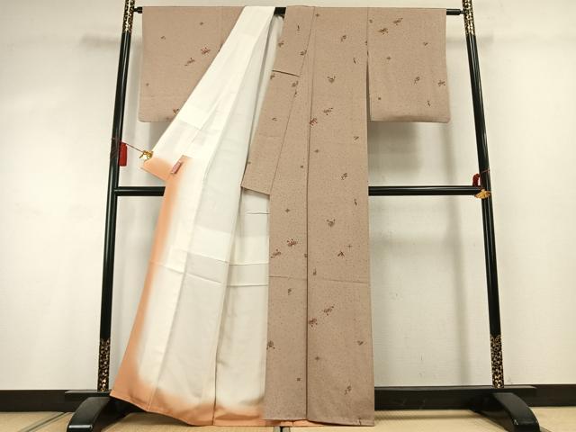 平和屋着物●上質な小紋　宝尽くし文　金彩　正絹　逸品　未使用　AABL2999fy