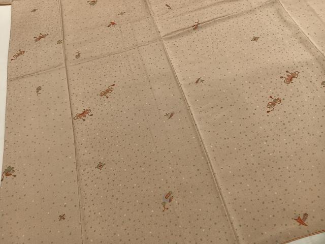 平和屋着物●上質な小紋　宝尽くし文　金彩　正絹　逸品　未使用　AABL2999fy