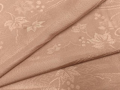 平和屋着物●上質な色無地　葡萄蔦の葉地紋　虹色　正絹　逸品　AABL3000fy