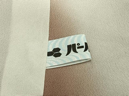 平和屋着物●上質な小紋　市松文様　正絹　逸品　AABL3015fy