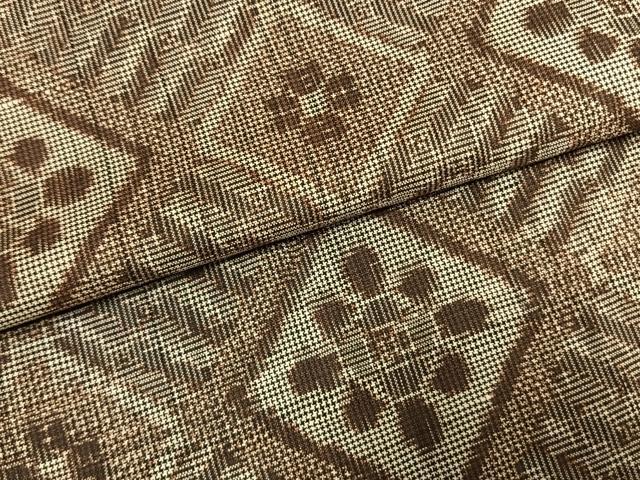 平和屋着物●本場大島紬　龍郷絣　正絹　逸品　AABL3024fy