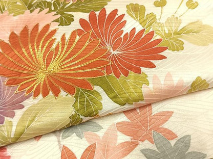 平和屋着物●創業460年・千總　振袖　絞り　駒刺繍　草花文　金彩　高島屋扱い　正絹　逸品　AABL3030fy