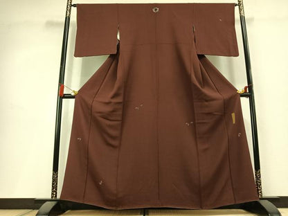 平和屋着物●世界的人形師　辻村寿三郎　ジュサブロー　訪問着　舞桜文　正絹　逸品　AABL3031fy