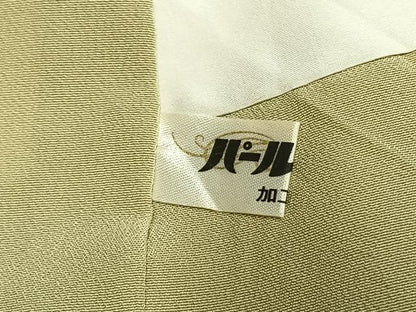 平和屋着物●本加賀友禅作家　押田正義　訪問着　枝花文　ロング丈　正絹　逸品　AABL3040fy