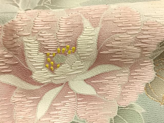 平和屋着物●訪問着　刺繍　花鳥文　暈し染め　金彩　正絹　逸品　AABL3049fy