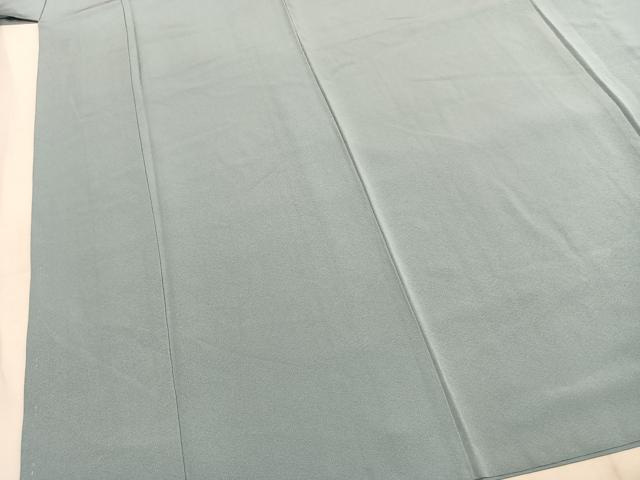 平和屋着物●上質な色無地　秘色色　正絹　逸品　AABL3063fy