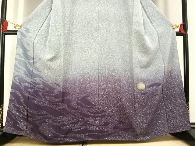 平和屋着物●染色作家　奥田祐斎　色留袖　風景文　暈し染め　たたき染め　金銀彩　正絹　逸品　AABL3079fy