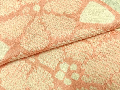 平和屋着物●豪華振袖　総絞り　舞花文　正絹　逸品　AABL3090fy