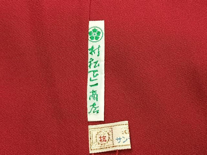 平和屋着物●豪華振袖　駒刺繍　草花文　暈し染め　金彩　正絹　逸品　AABL3091fy