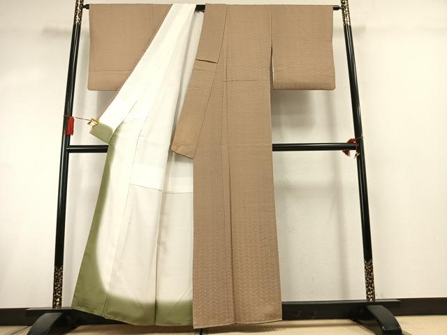 平和屋着物●江戸小紋　花菱文　正絹　逸品　AABL3094fy