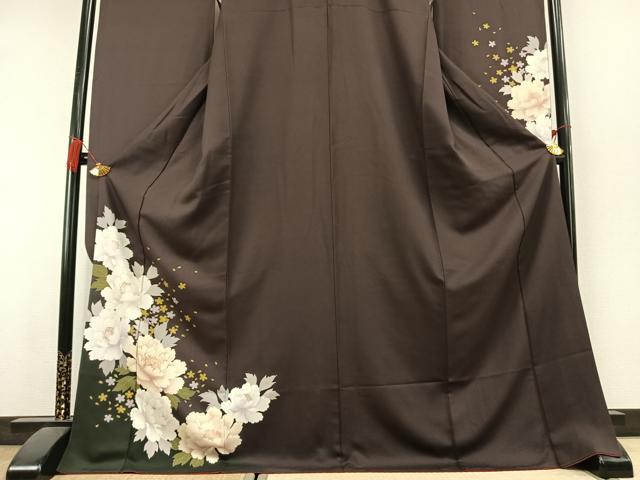 平和屋着物●豪華振袖　草花文　金彩　正絹　逸品　AABL3098fy