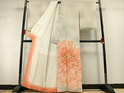 平和屋着物●豪華色留袖　舞花文　暈し染め　金彩　正絹　逸品　AABL3110fy