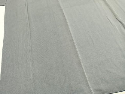 平和屋着物●江戸小紋　万筋　青色×灰色　正絹　逸品　未使用　AABL3118fy