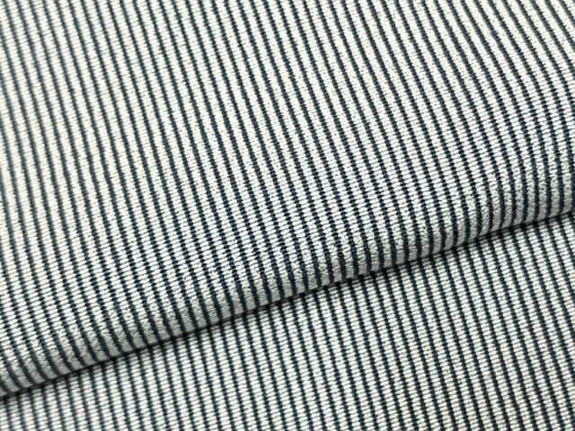 平和屋着物●江戸小紋　万筋　青色×灰色　正絹　逸品　未使用　AABL3118fy