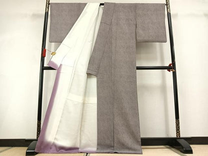 平和屋着物●江戸小紋　鮫小紋柄　ロング丈　正絹　逸品　AABL3120fy